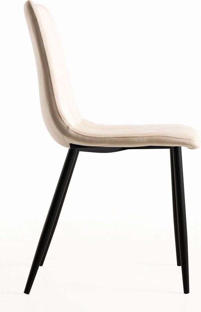 Zestaw 4 Krzese Liny Aksamitne