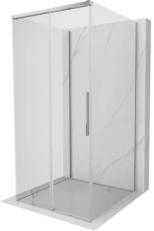 Mexen Rox-3S kabina prysznicowa 3-ścienna rozsuwana 120 x 120 cm, transparent, chrom - 8C2-120-120-01-00-3S