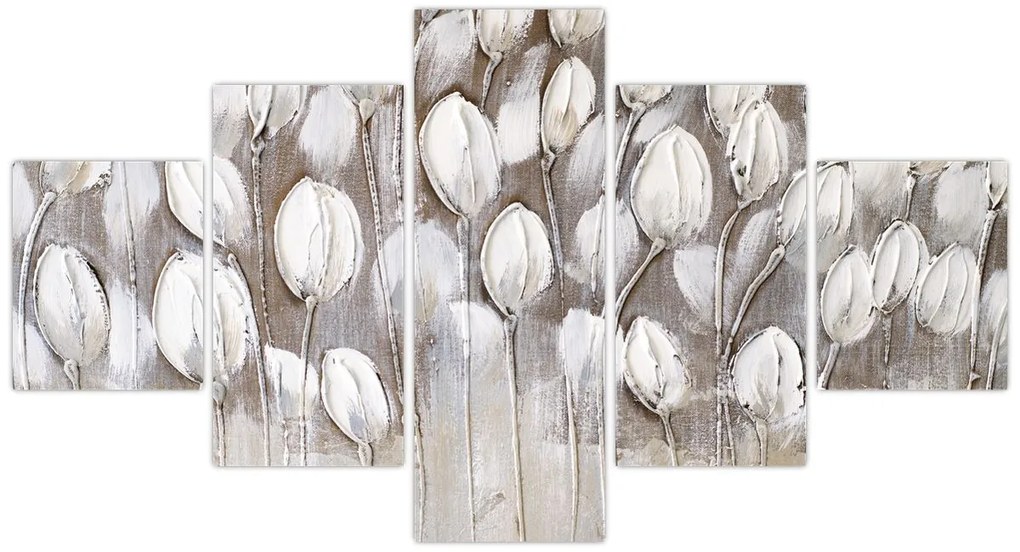 Obraz - Ułożone tulipany (125x70 cm)