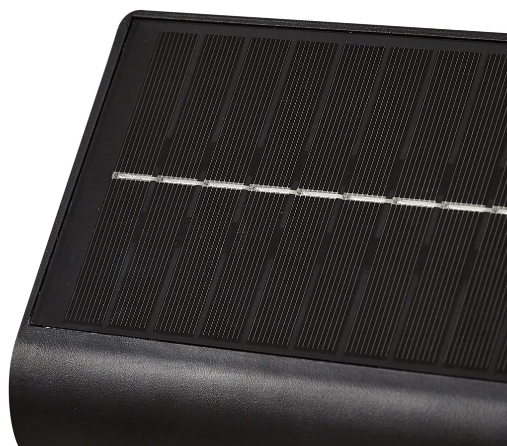 Zewnetrzna Zewnętrzna lampa ścienna czarna z LED IP54 z czujnikiem ruchu solarna - Floody Nowoczesny Oswietlenie zewnetrzne