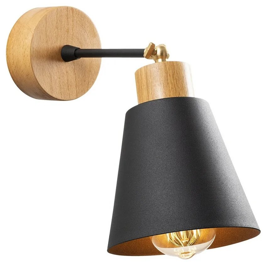 Kinkiet lampa ścienna Manavgat - N-610, czarny