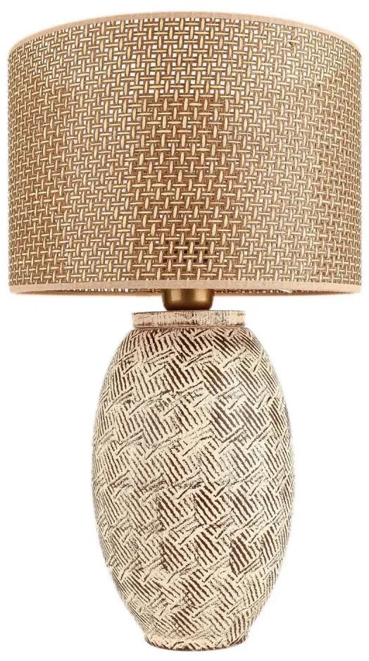 Lampa stołowa RAMZES 1xE27/40W/230V beżowa