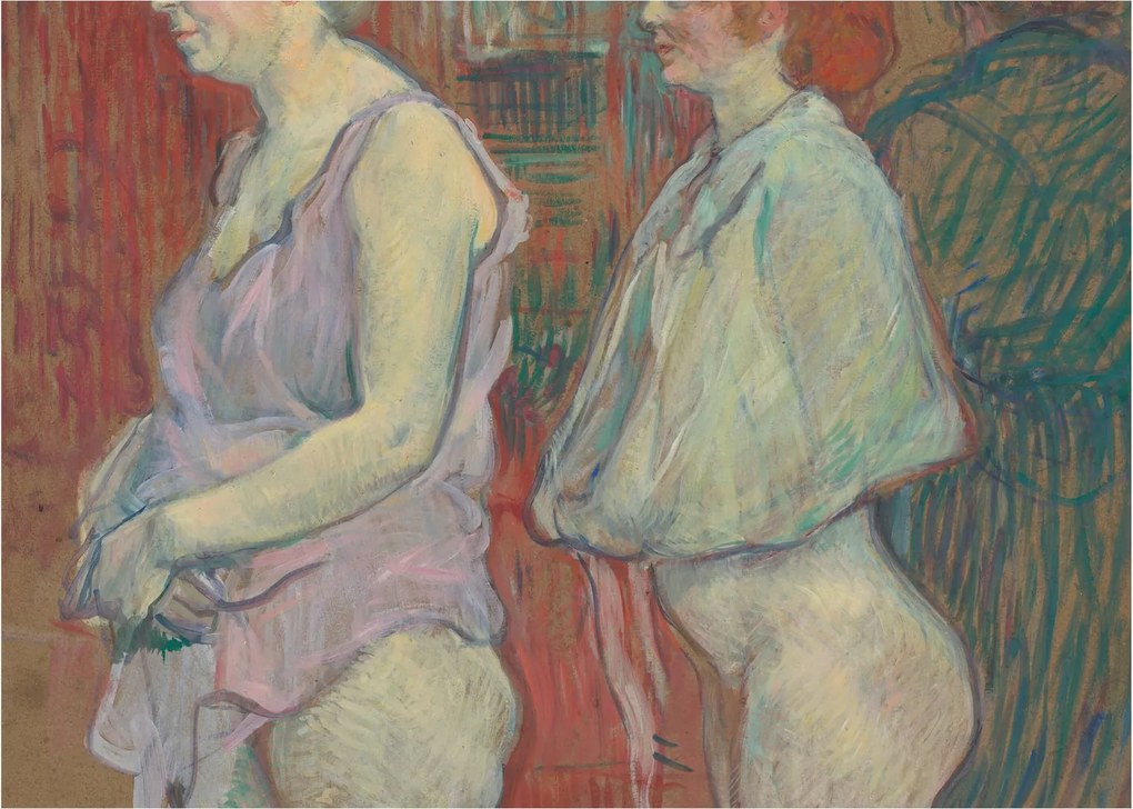 Obraz - Henri de Toulouse-Lautrec, Rue des Moulins, reprodukcje (70x50 cm)