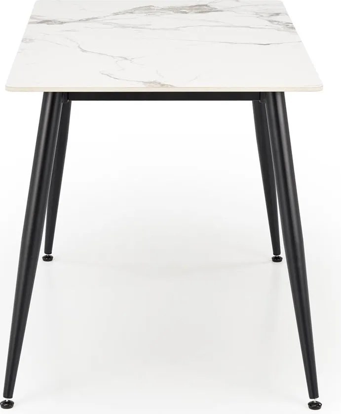 Stół z blatem ze spieku w efekcie marmuru Emilio 120 Halmar