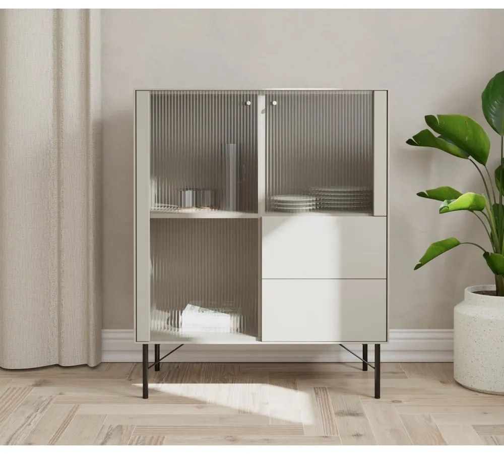 Jasnoszara witryna 91x111 cm Edge by Hammel – Hammel Furniture