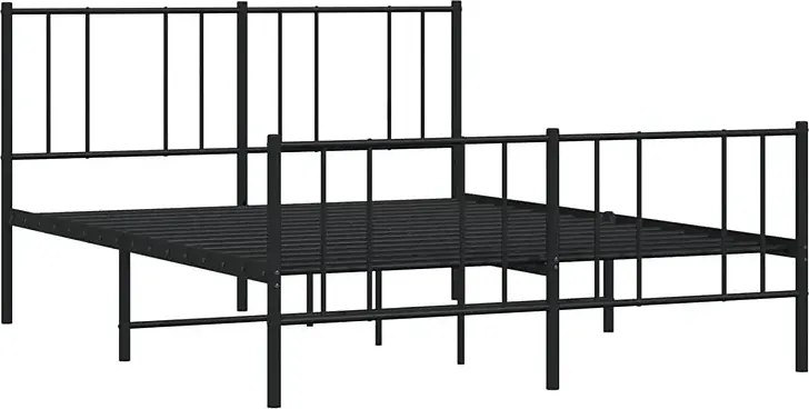 Czarne metalowe łóżko loftowe 180x200cm G6-T32