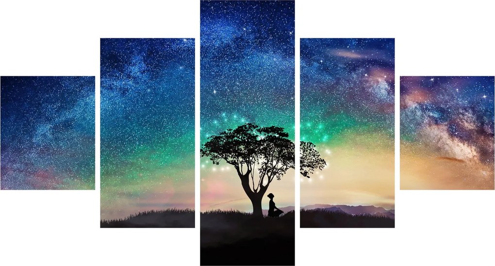 Obraz - Odpoczynek pod gwiazdami (125x70 cm)