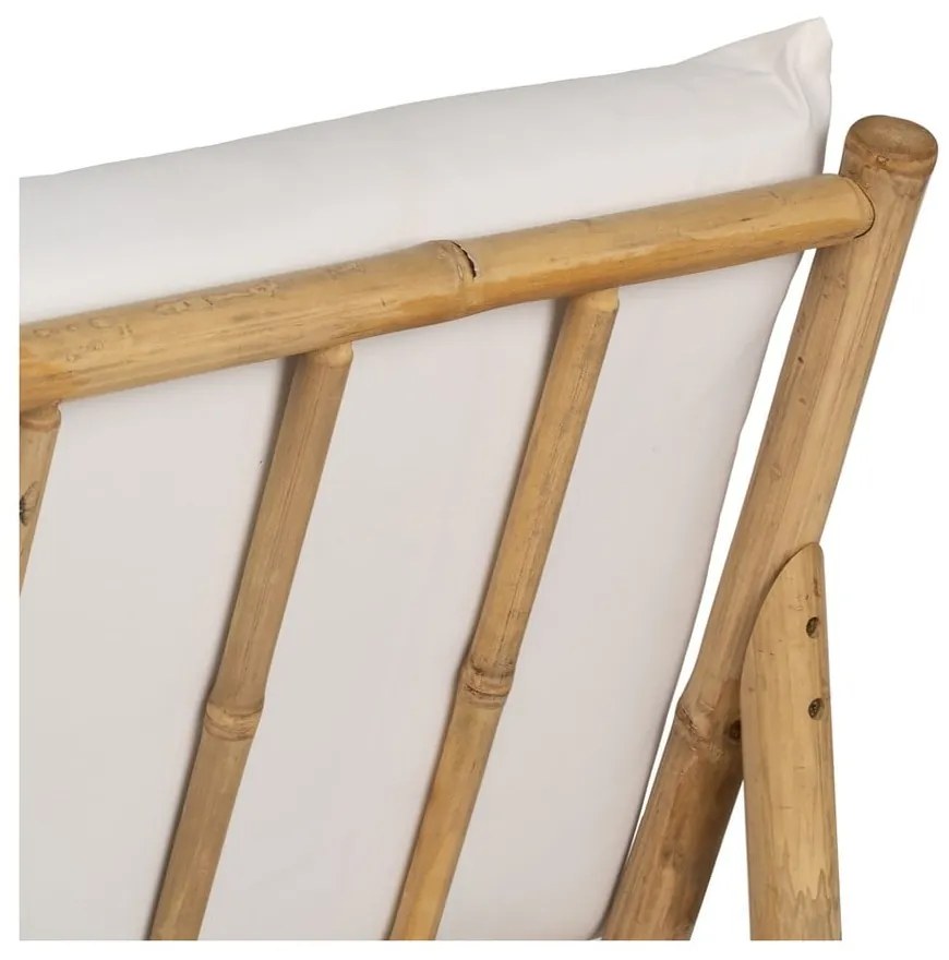 Biały fotel Bamboo – Ixia