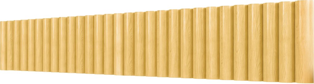 Outsunny Płot ogrodowy z drewna 176 cm x 30 cm, elementy płotu dla ogrodu, rabat kwiatowych i bariera dla zwierząt | Aosom PL