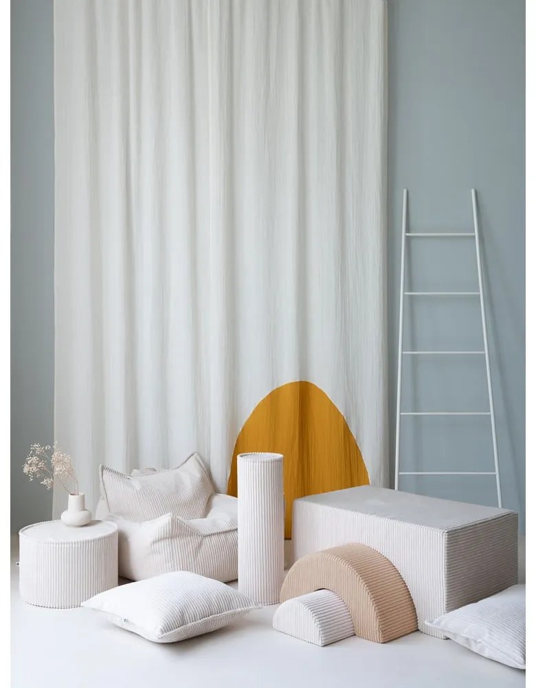 Kremowy sztruksowy piankowy plac zabaw 3 szt. wysokość 37 cm 75x49 cm Rainbow Montessori – Wigiwama