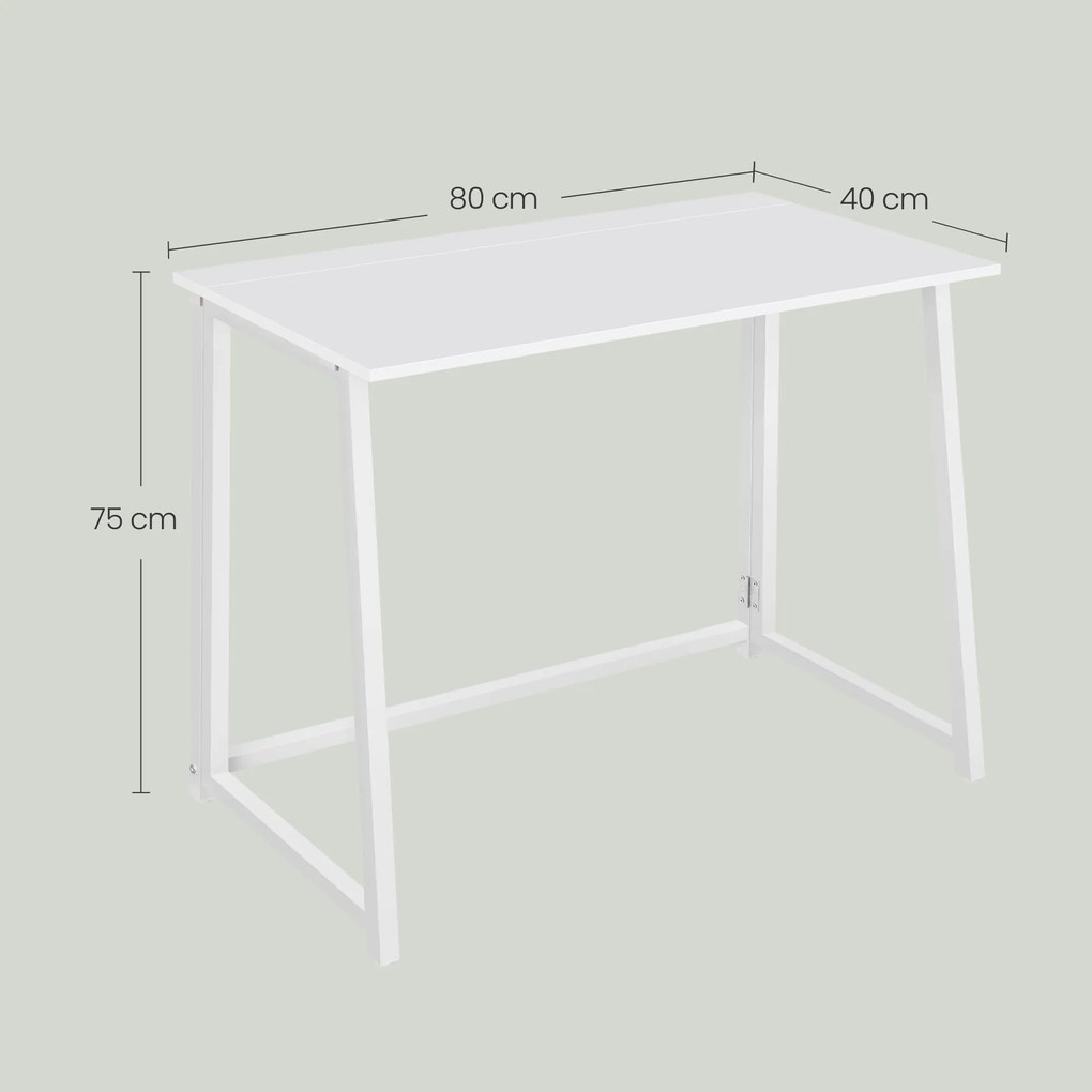 Biurko Komputerowe proste MAX 1.0 - białe / nogi białe