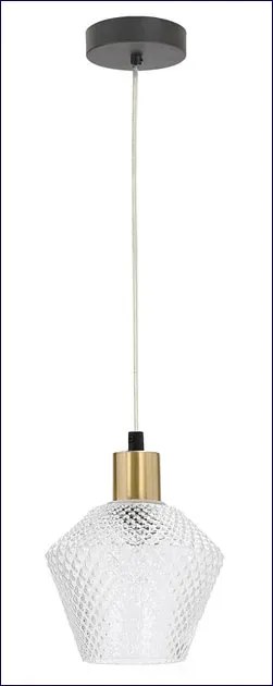 Nowoczesna lampa wisząca z kryształowym kloszem - D271 D8-F53