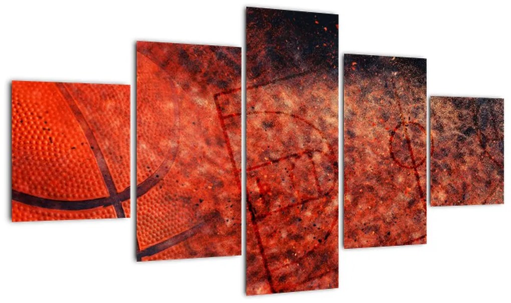 Obraz - Piłka do koszykówki (125x70 cm)