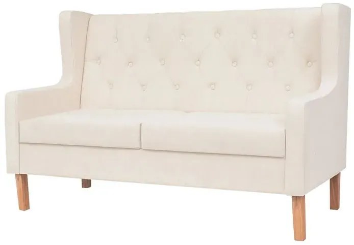 Dwuosobowa sofa Faselo 2C - kremowobiała