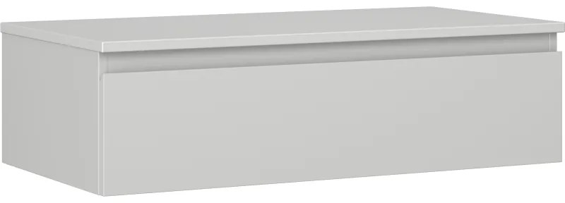 Mexen Orio szafka łazienkowa podumywalkowa 90 cm z blatem, 1 szuflada, szara mat - 91A10-09023-1-BFC62