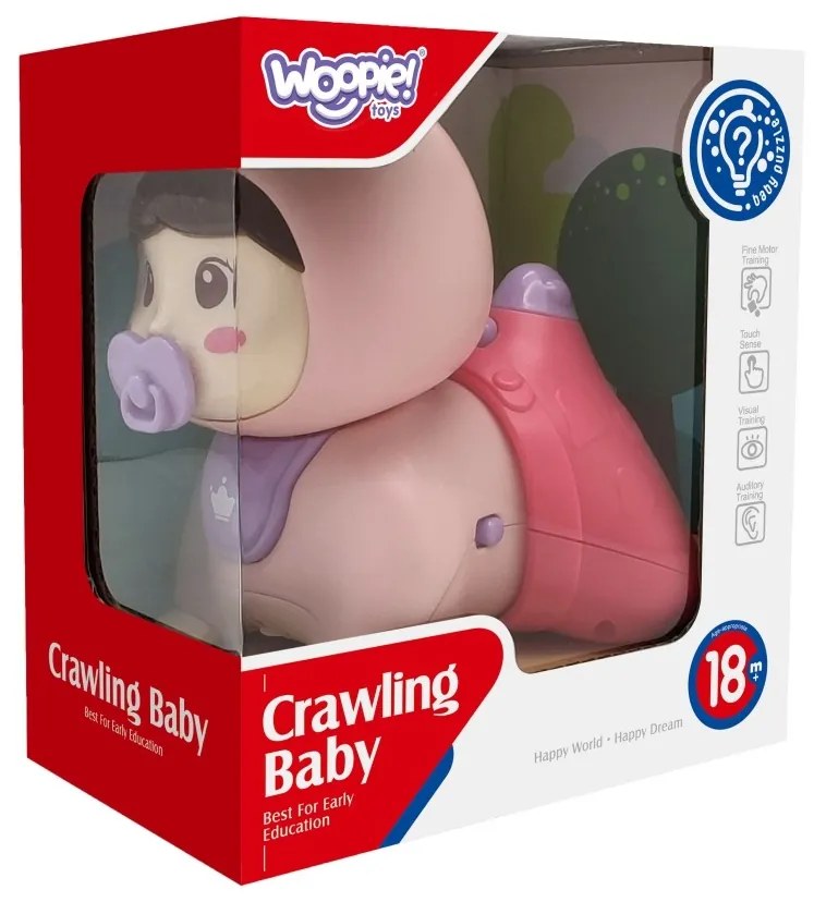 Woopie baby raczkujący bobas zabawka z melodiami świecąca