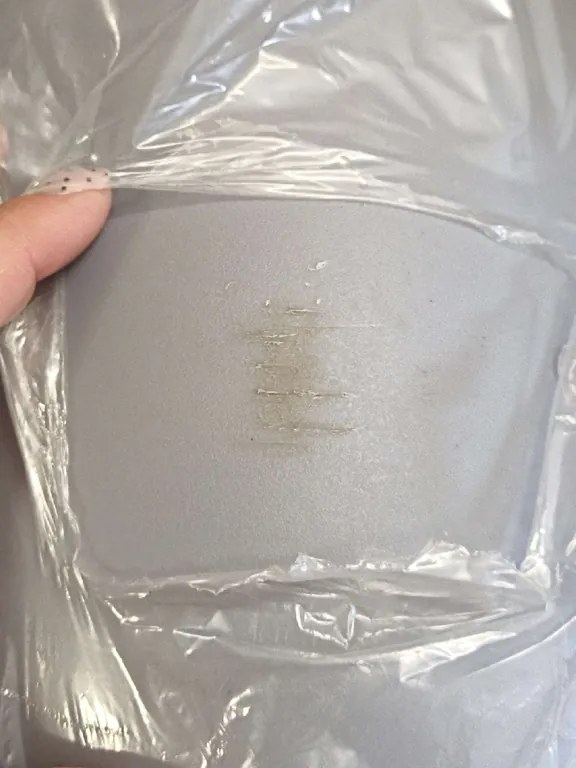 PROMOCJA Krzesło jadalniane OSAKA plastikowe, jasnoszare II. jakość