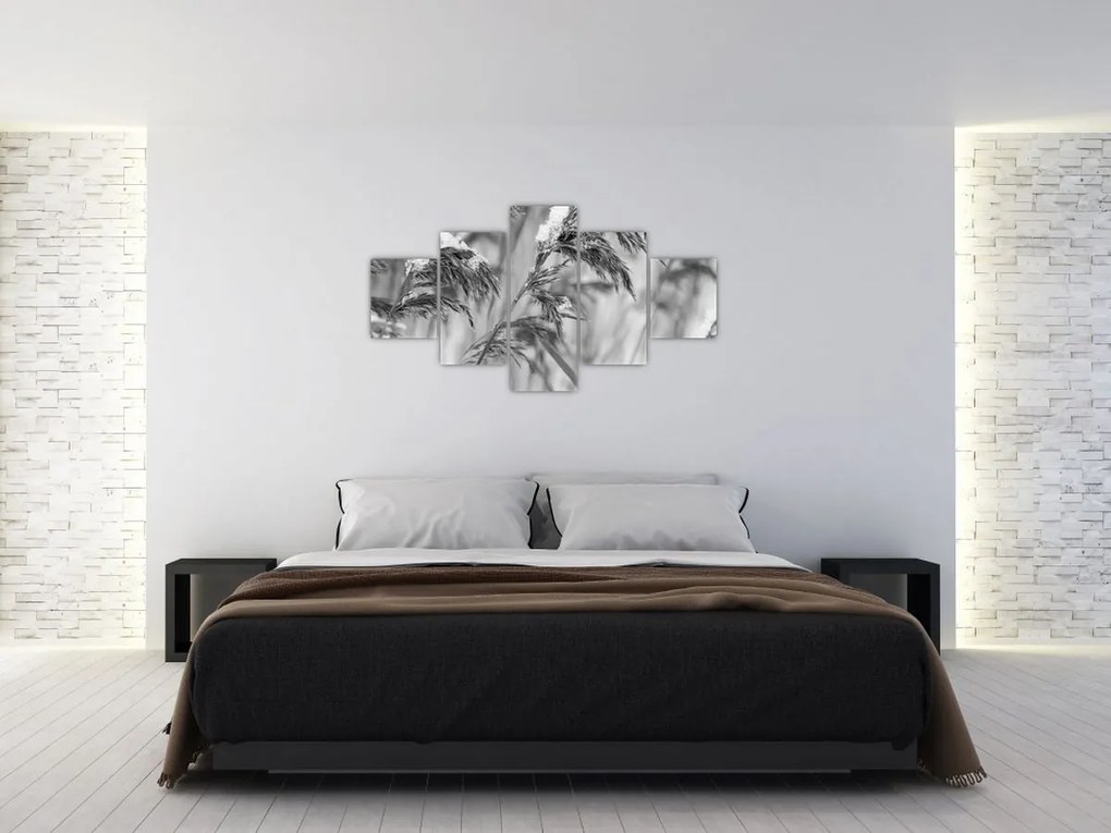Obraz - Lipnice, czarno - biały (125x70 cm)