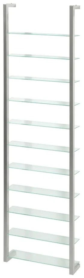 Metalowa półka w kolorze srebra 46 cm Cubic – Spinder Design