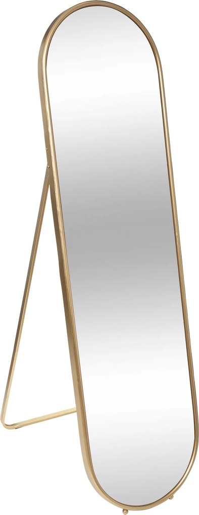 Duże lustro stojące złota rama EDI, 43,5 x 160 cm