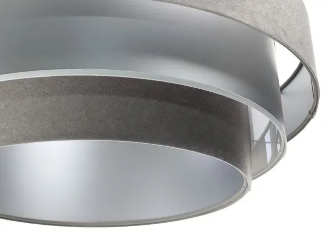 Szaro-srebrna potrójna lampa wisząca - S443-Lukas
