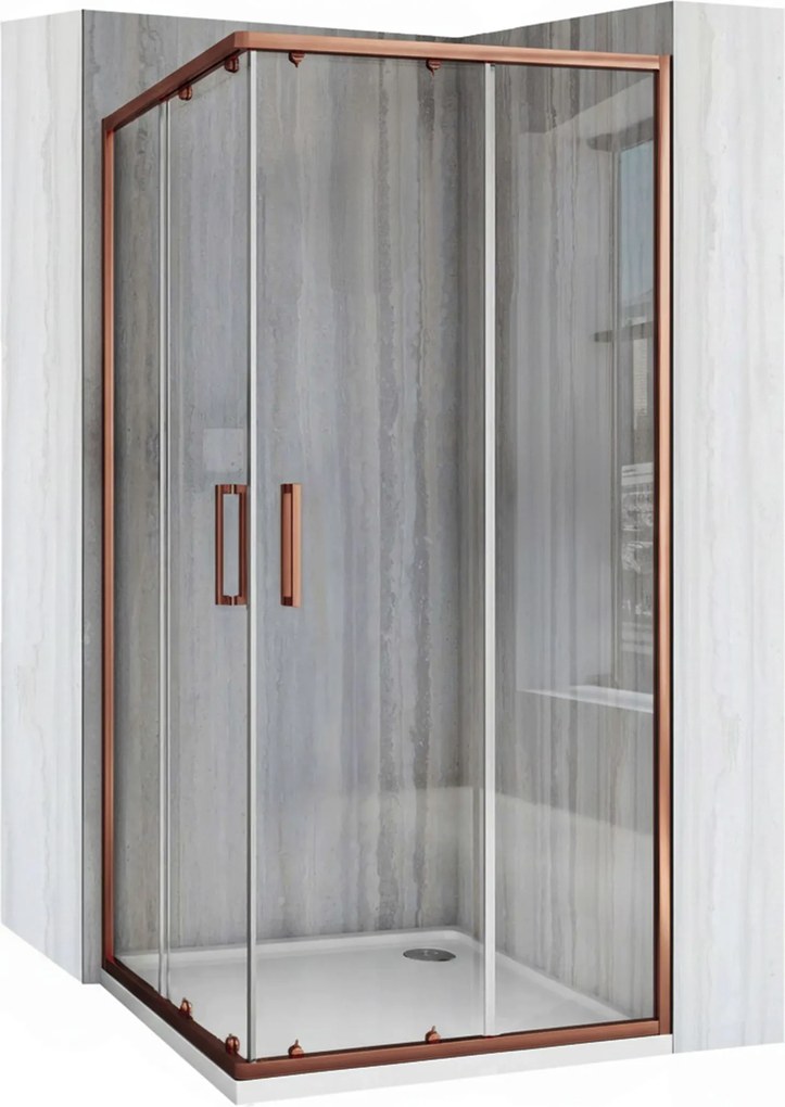 Kabina prysznicowa Rea City 90x90 Miedź Szczotkowana