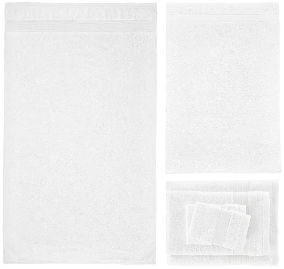 Białe bawełniane ręczniki frotte zestaw 6 szt. Anti-Bacterial – Catherine Lansfield