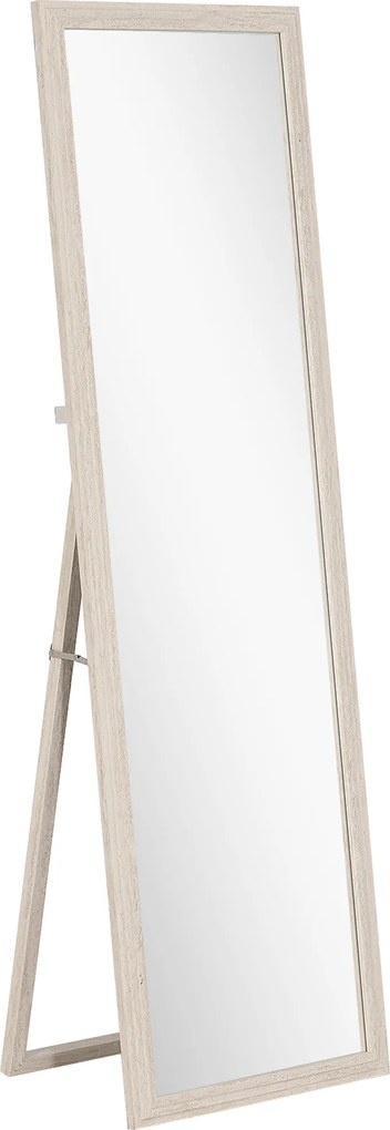 HOMCOM 160 x 50 cm Lustro całopostaciowe, wielofunkcyjne, prostokątny design z ramą, Biały