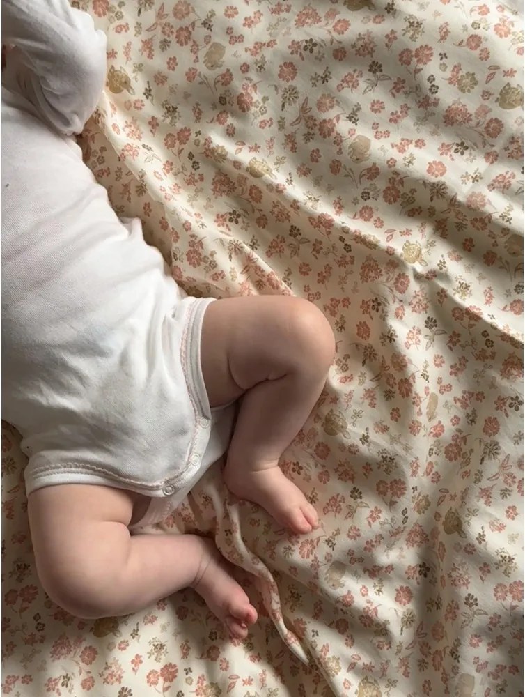 Beżowa pościel dziecięca do łóżeczka z bawełny organicznej 70x100 cm Augusta – Cam Cam Copenhagen