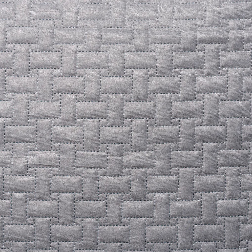 4Home Narzuta na łóżko Doubleface turkusowy/szary, 220 x 240 cm, 2 szt. 40 x 40 cm