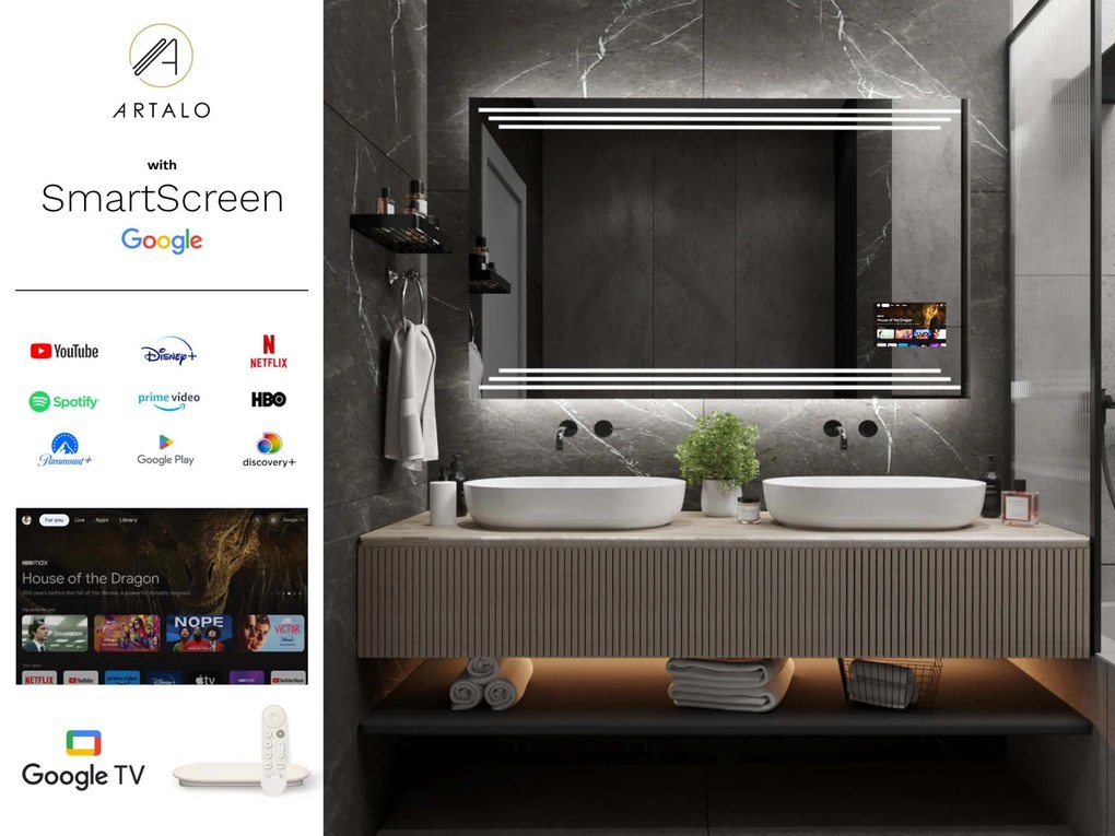 LED lustro do łazienki z oświetleniem M17