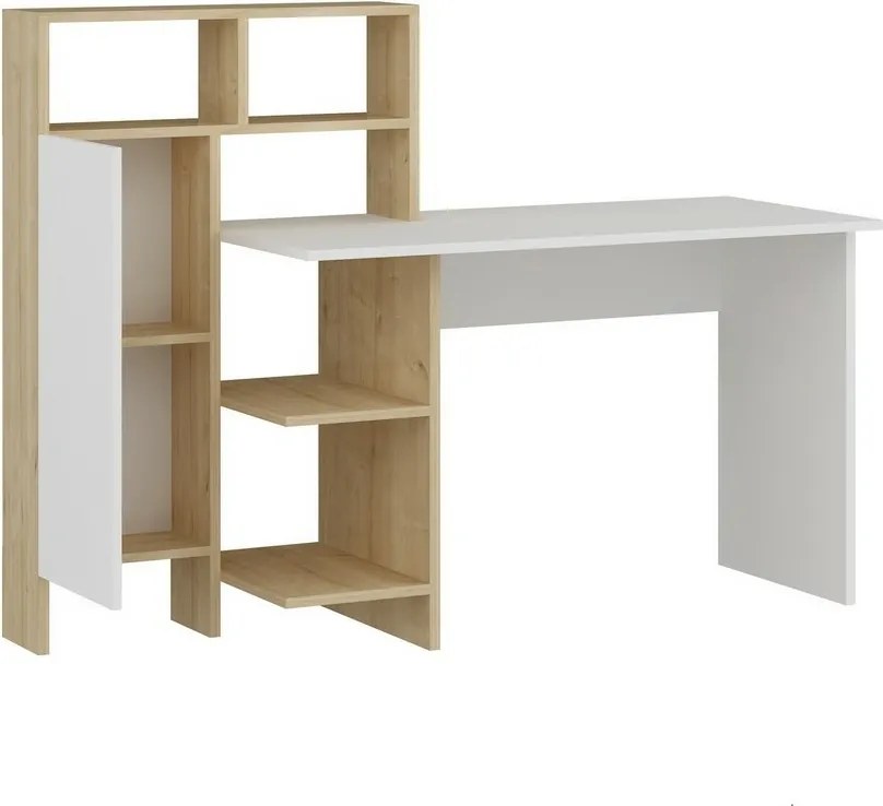 Biurko Bugra White and Oak