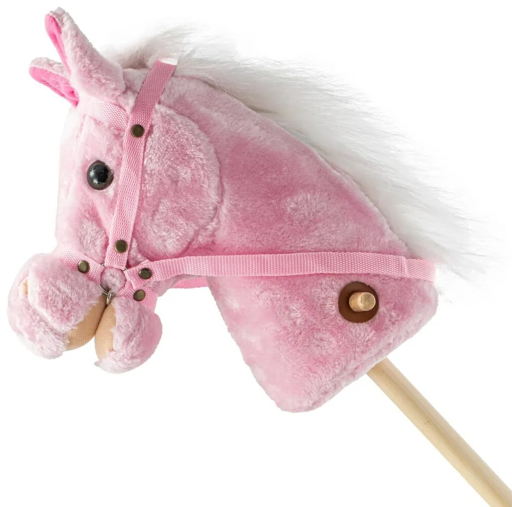 Konik Baby Mix z dźwiękiem i kółkami Rosie różowy,95 x 23 x 23 cm