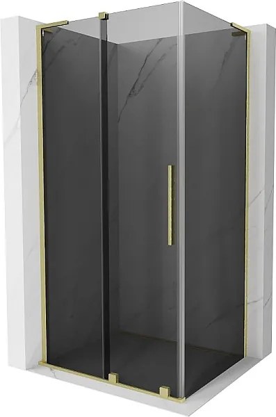 Mexen Velar L kabina prysznicowa rozsuwana 100 x 110 cm, grafit, złota szczotkowana - 871-100-110-43-55