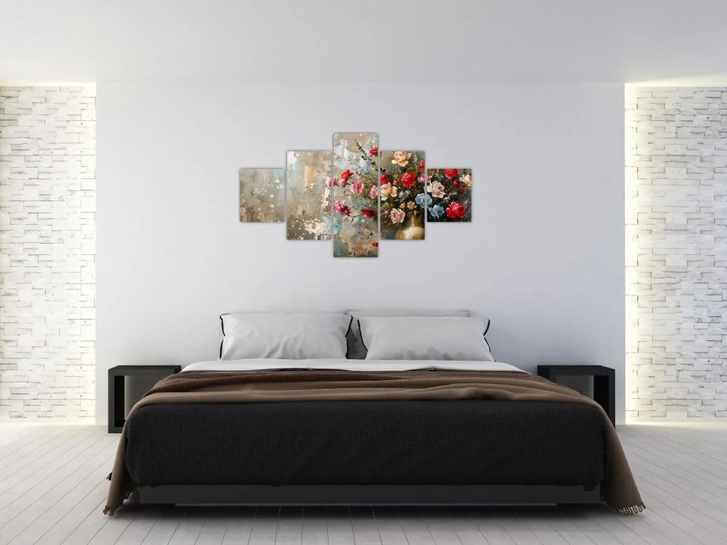 Obraz - Wazon z kwiatami (125x70 cm)