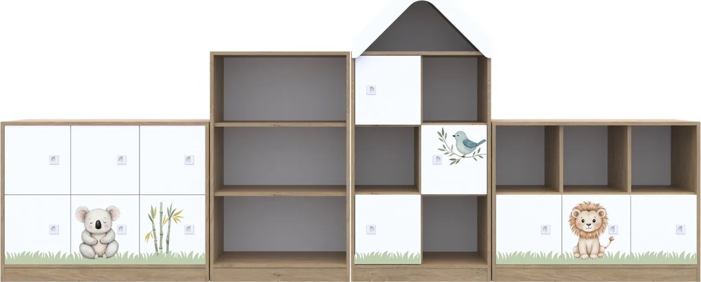 Meble edukacyjne dla dzieci - zestaw żłobkowo-przedszkolny Blox Nature 15