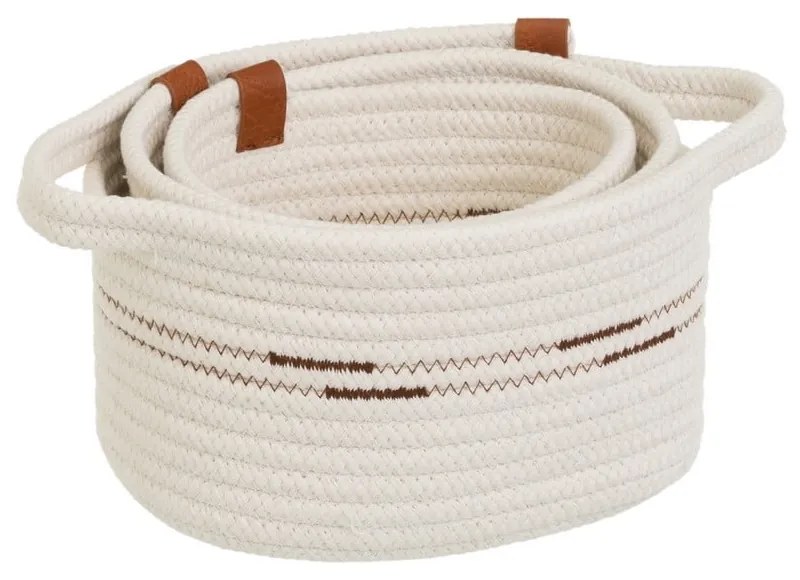 Tekstylne koszyki zestaw 3 szt. 30x18x14 cm – Casa Selección