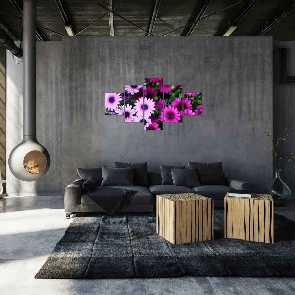 Obraz - Kwiaty (125x70 cm)