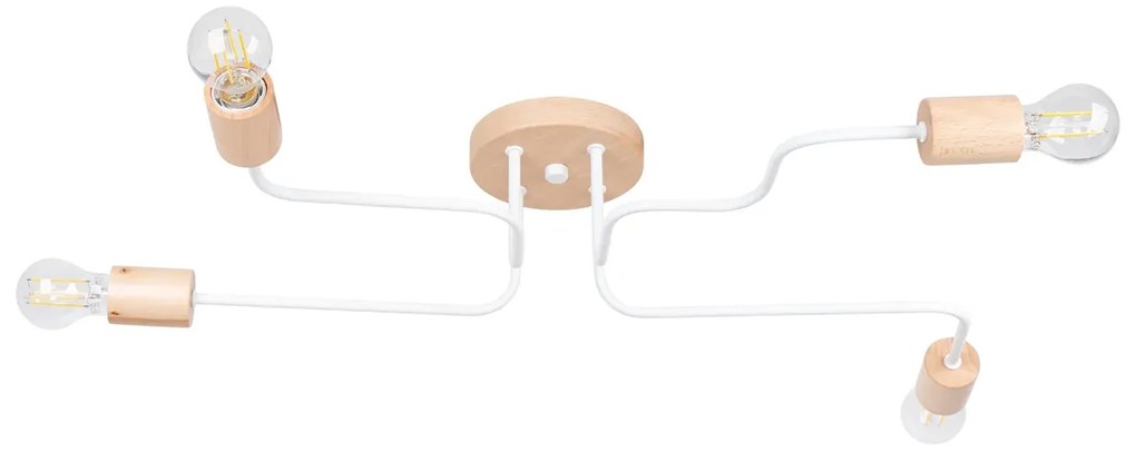 Żyrandol TIMBO 4 biały SOLLUX LIGHTING