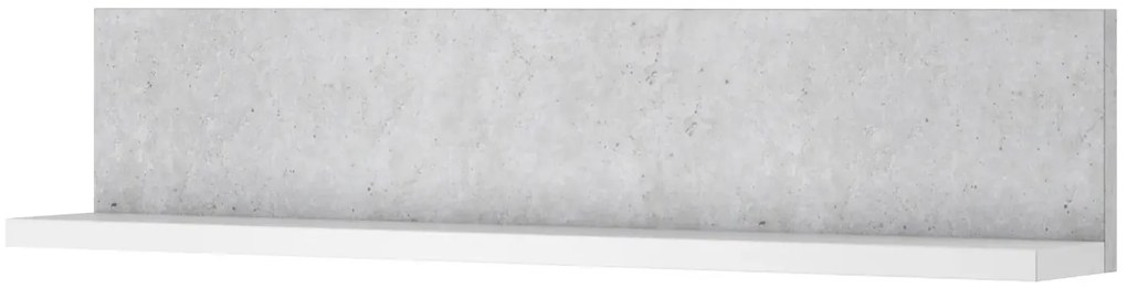 Półka BOTA biała/beton colorado HELVETIA