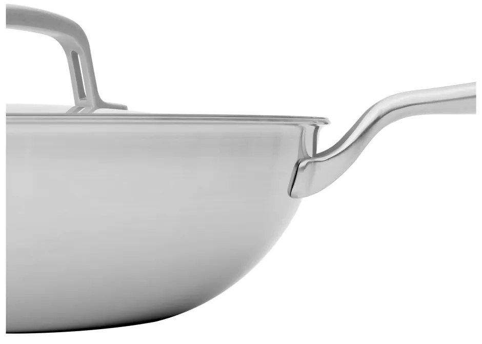 Patelnia wok ze stali nierdzewnej z pokrywką ø 30 cm Lucca 3.0 – FABINI