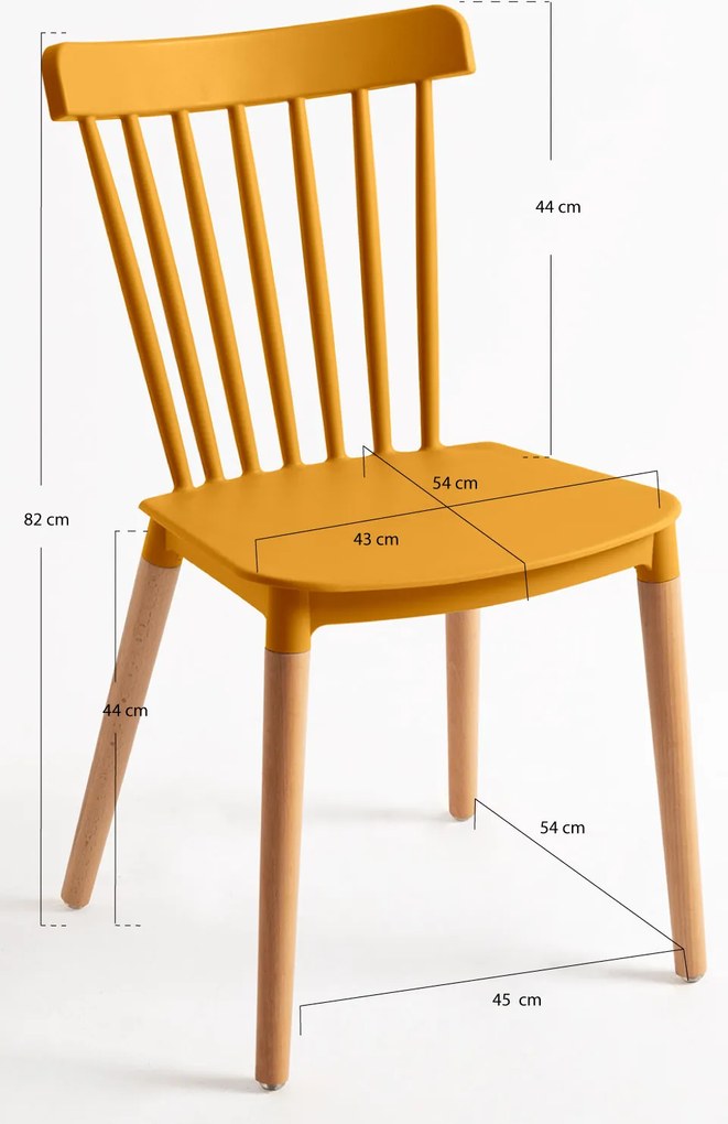 Zestaw 6 krzese Leka