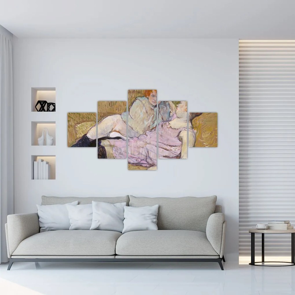 Obraz - Henri de Toulouse-Lautrec, The Sofa, reprodukcje (125x70 cm)