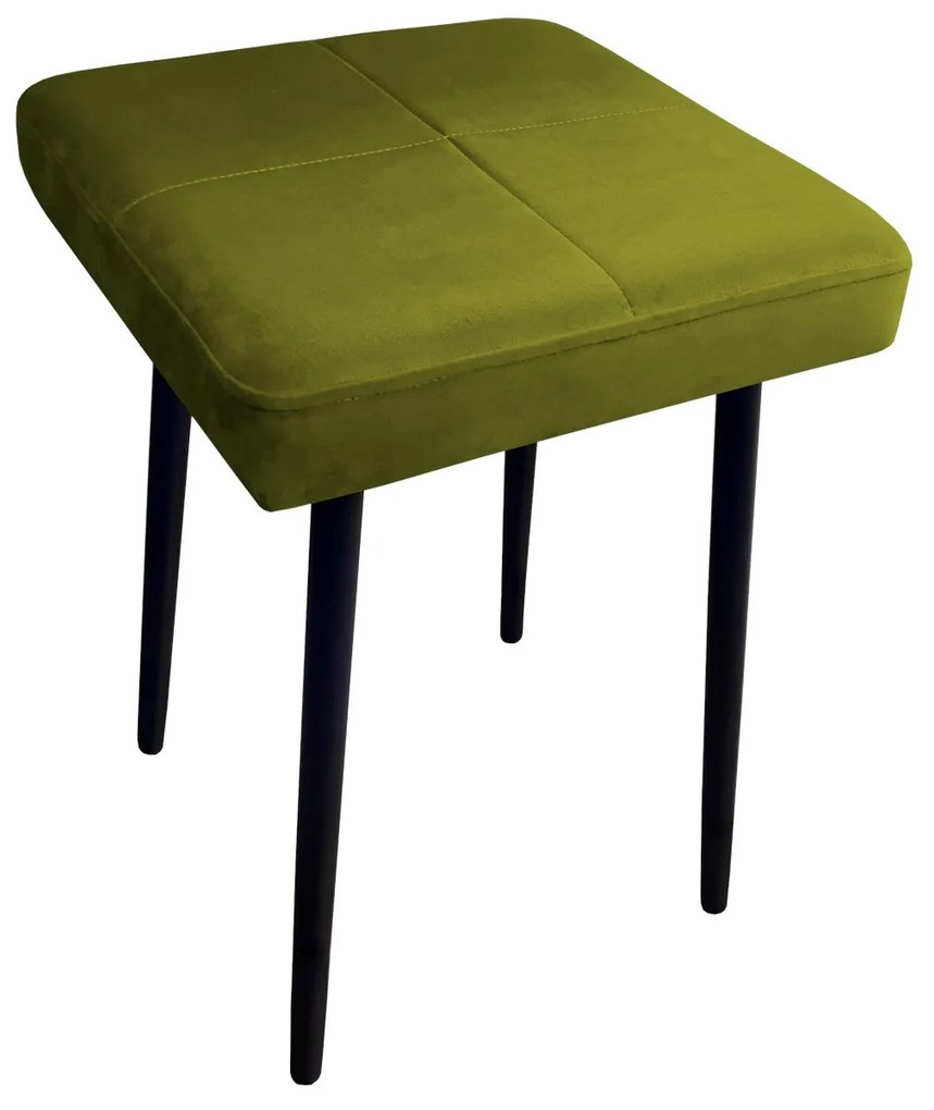 Taboret MAX BL75 oliwka podstawa czarna