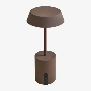 Bezprzewodowa Zewnętrzna Lampa Stołowa Led Uliana Brązowy Coffee - Sklum