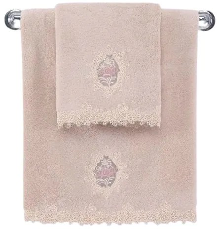 Ręcznik kąpielowy DESTAN 85x150 cm z koronką Proszkowa
