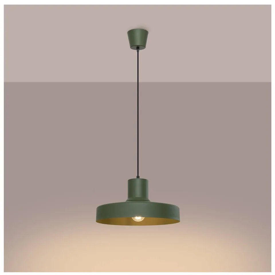 Zielona lampa wisząca ø 35 cm Vito – Sollux