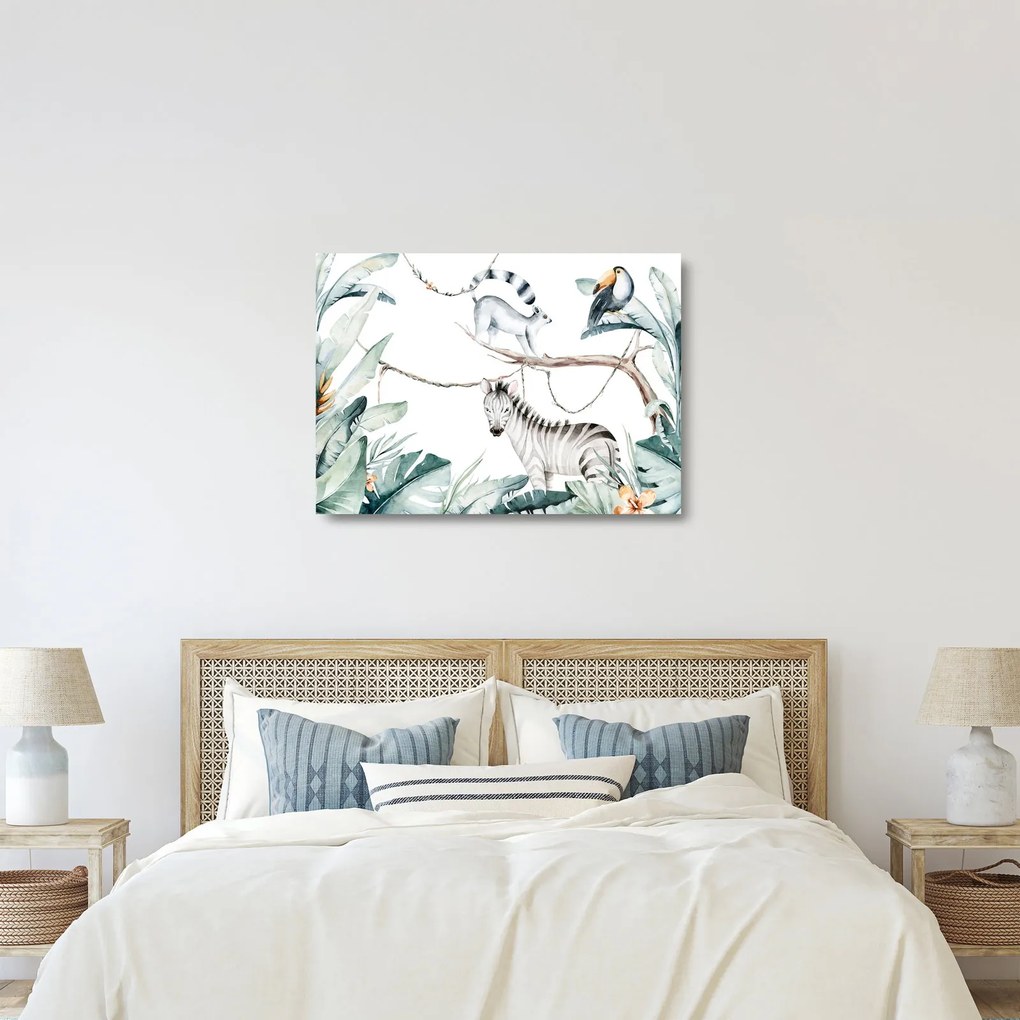 Obraz na szkle - Zwierzęta egzotyczne (70x50 cm)