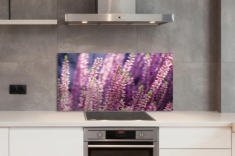 Szkło do Kuchni na Ścianę Delikatne Polne Kwiaty