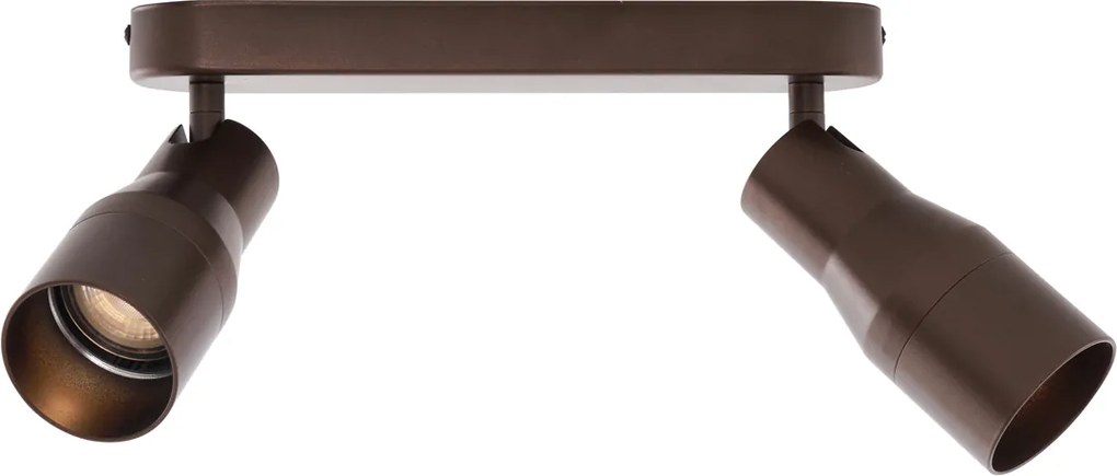 Okrągły reflektor sufitowy w kolorze ciemnego brązu GU10 50 mm, 2-punktowy - Stanley